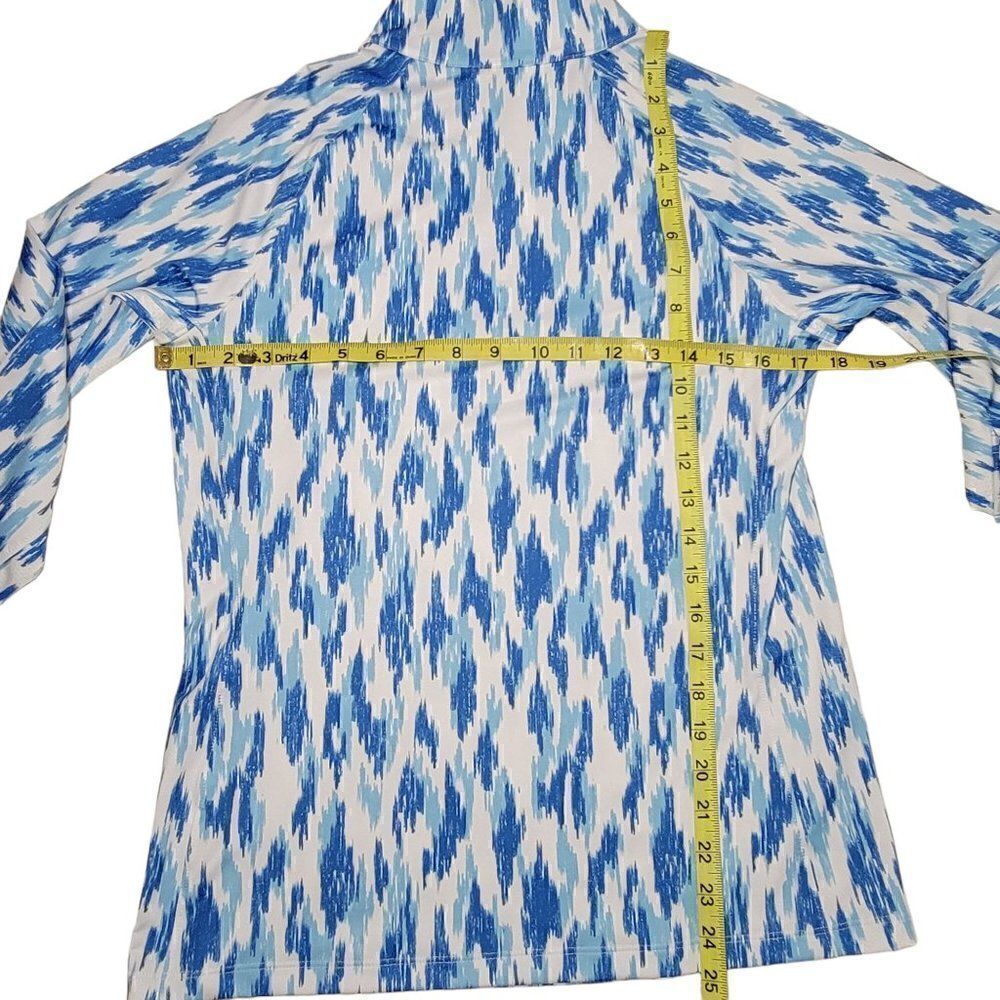 Lady Hagen Golf Pullover 1/4 Zip Long Sleeve Shirt Womens Size Small UPF 50 Blue - Picture 10 of 15